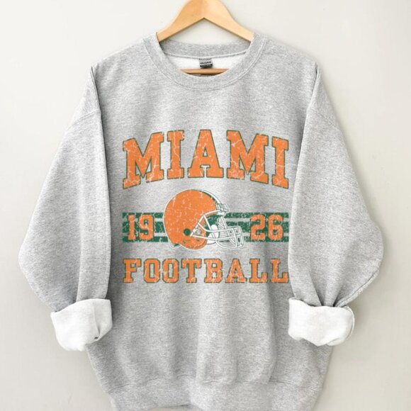 Miami Football University Of Miami University Football Fan shirt sweatshirt '97 - Picture 1 of 2